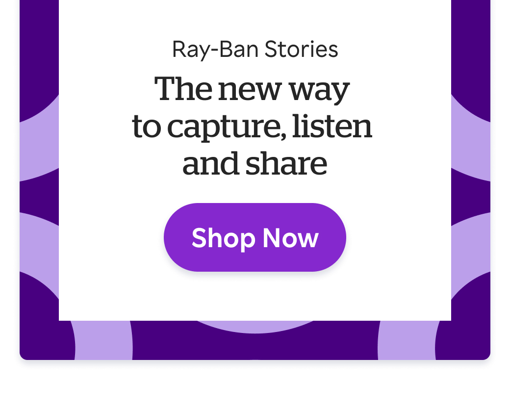 Ray-Ban: New ways and new shades! + 4% Cash Back