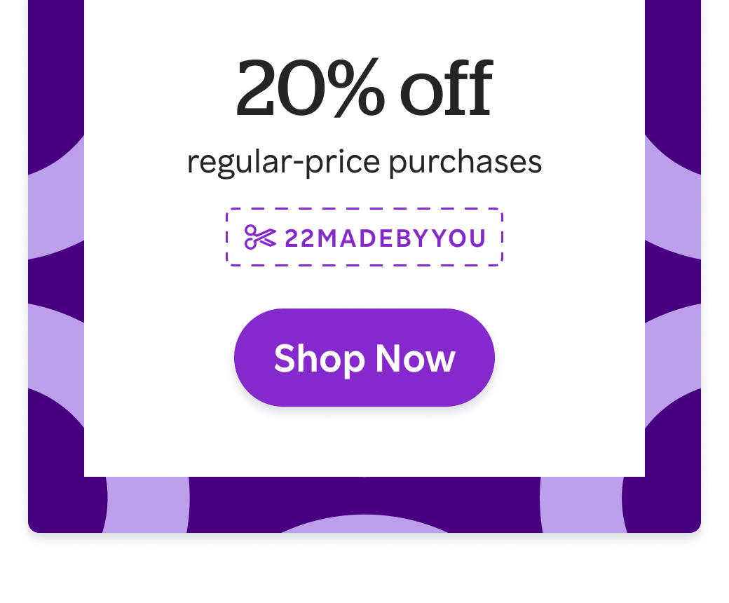 Michaels: Take 20% OFF Regular Price Purchases! + 1% Cash Back