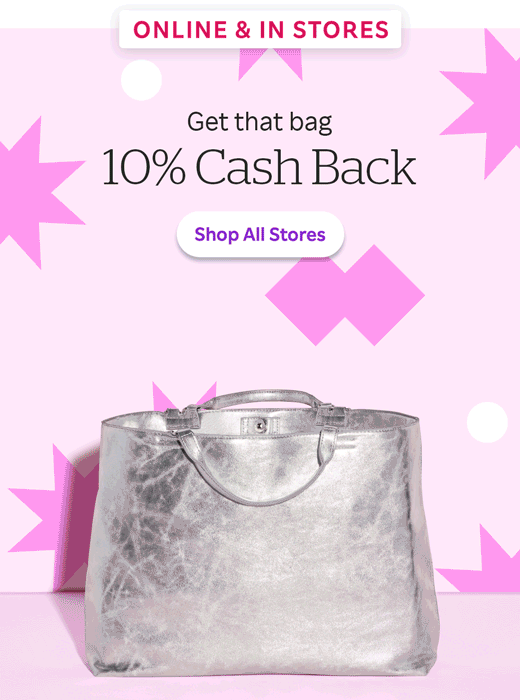 What’s in your bag? 10 Cash Back, that’s what 👜 Rakuten US