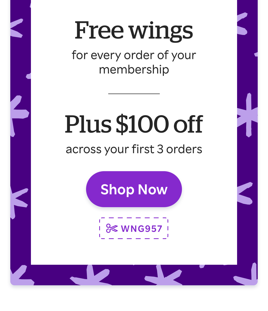 Wings for sales life shop