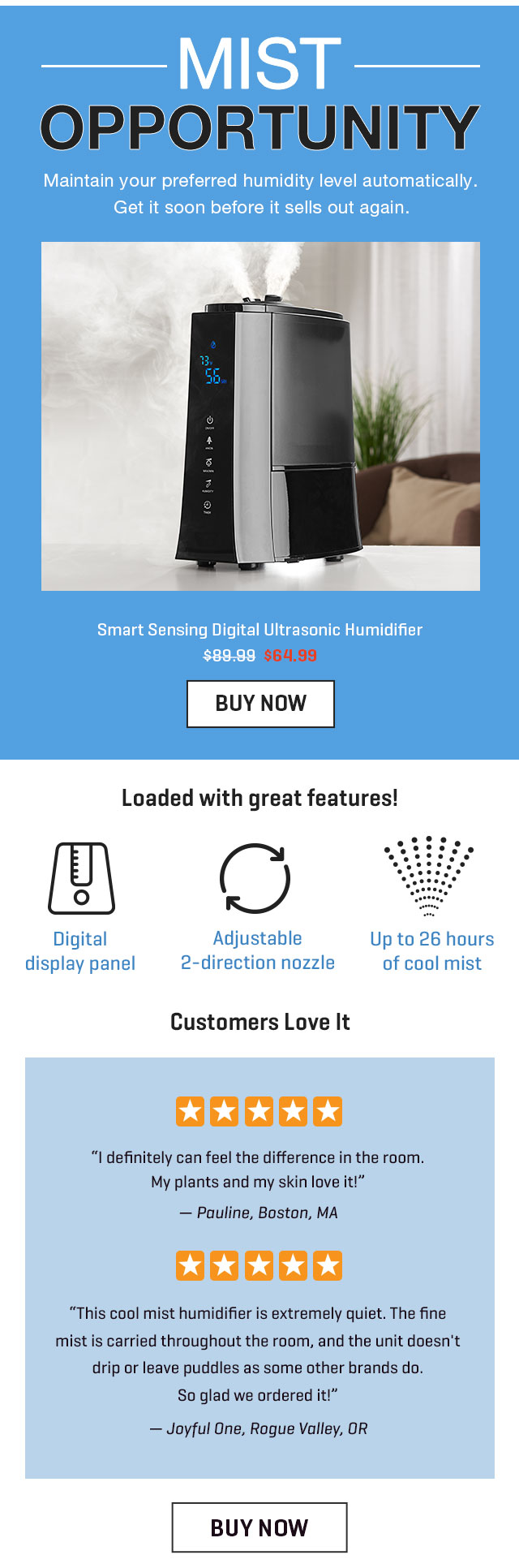 Shop Smart Sensing Humidifier
