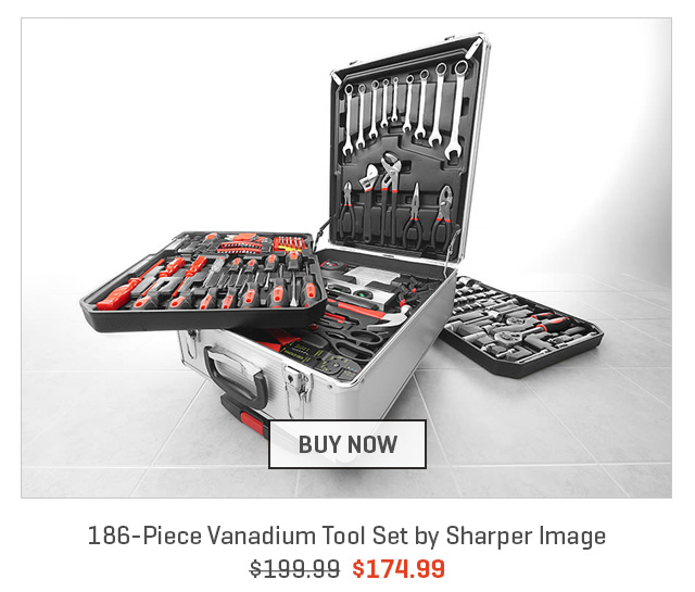 186-Piece Vanadium Tool Set by Sharper Image