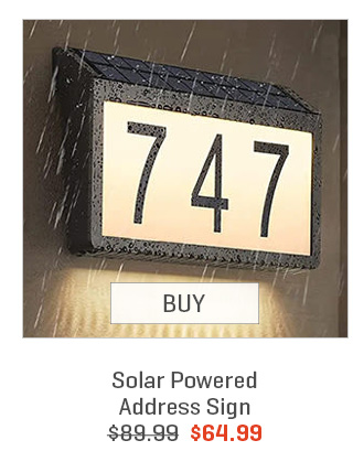 Solar Powered Address Sign