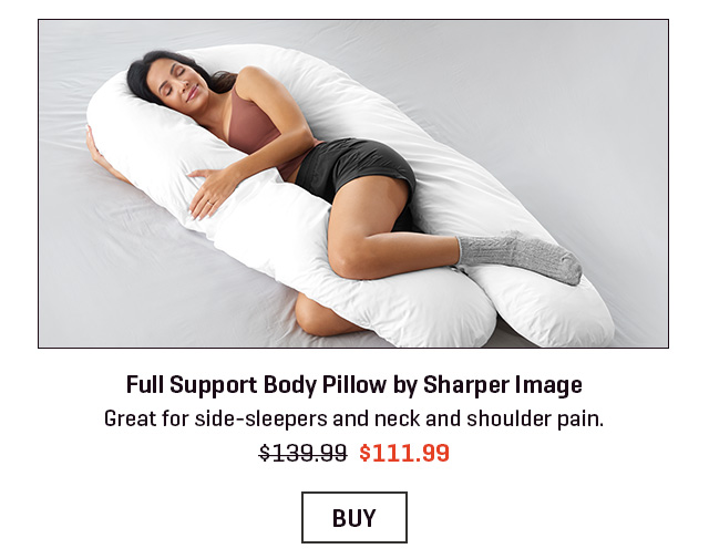 Full Support Body Pillow by Sharper Image @