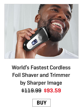 World's Fastest Cordless Foil Shaver and Trimmer by Sharper Image