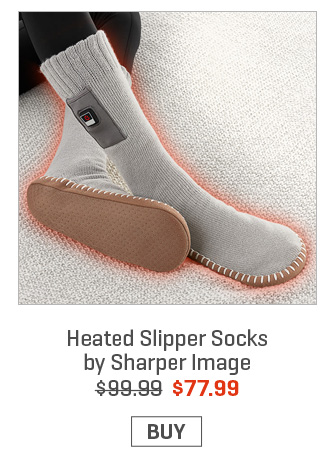 Heated Slipper Socks by Sharper Image