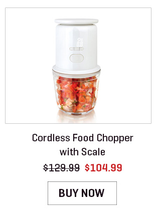 Cordless Food Chopper with Scale