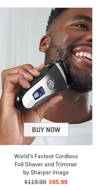 World's Fastest Cordless Foil Shaver and Trimmer by Sharper Image