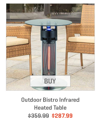 Outdoor Bistro Infrared Heated Table