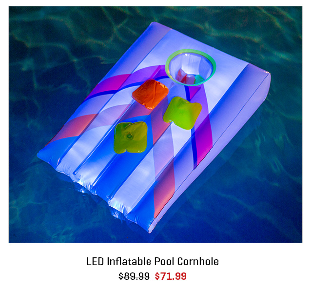 LED Inflatable Pool Cornhole
