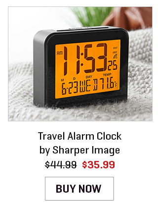 Travel Alarm Clock by Sharper Image