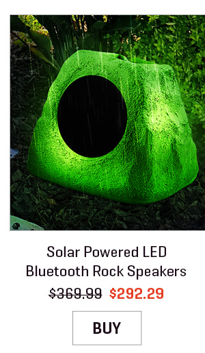 Solar Powered LED Bluetooth Rock Speakers