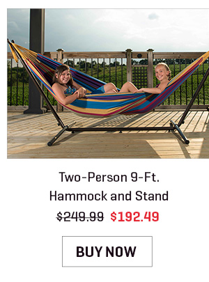 Two-Person 9-Ft. Hammock and Stand