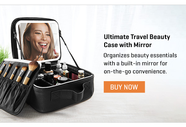 Ultimate Travel Beauty Case with Mirror