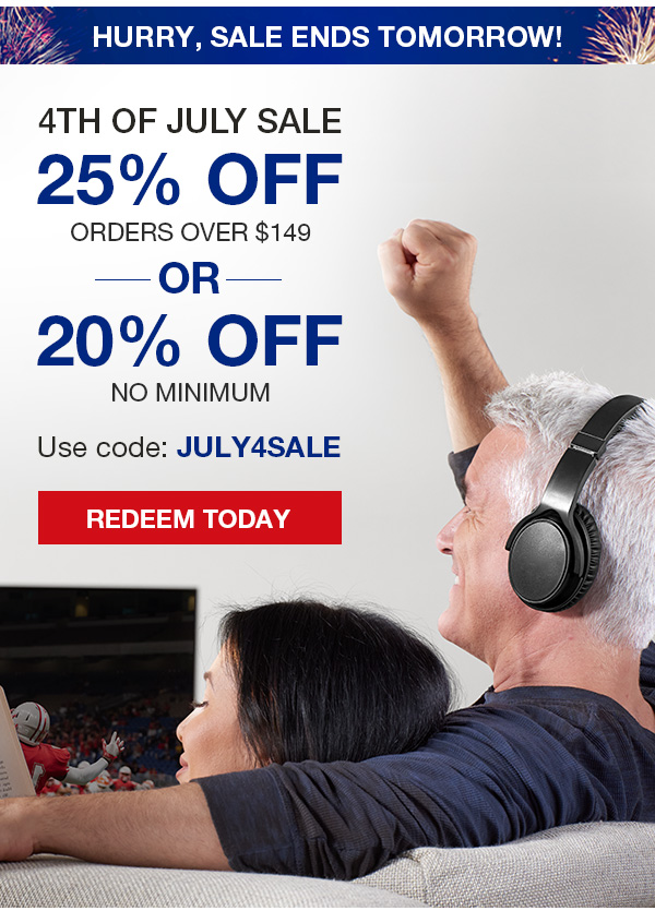 Hurry, 4th of July Sale ends tomorrow!