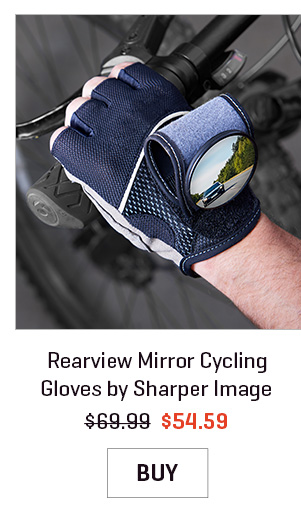 Rearview Mirror Cycling Gloves by Sharper Image