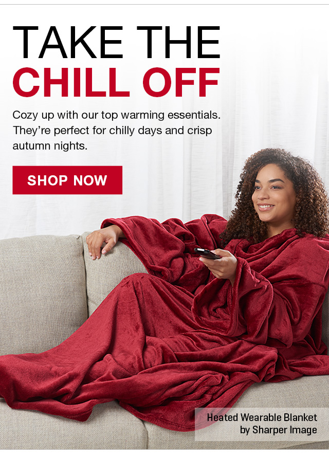 Warm up to HOT deals. - Sharper Image