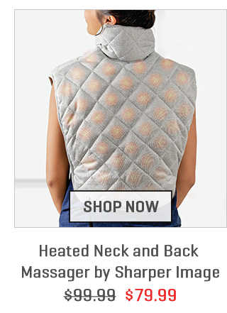 Heated Neck and Back Massager by Sharper Image