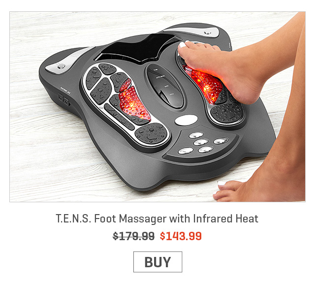 Sharper Image T.E.N.S. Foot Massager with Infrared Heat