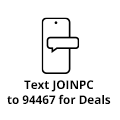 Text JOINPC to 94467 for Deals