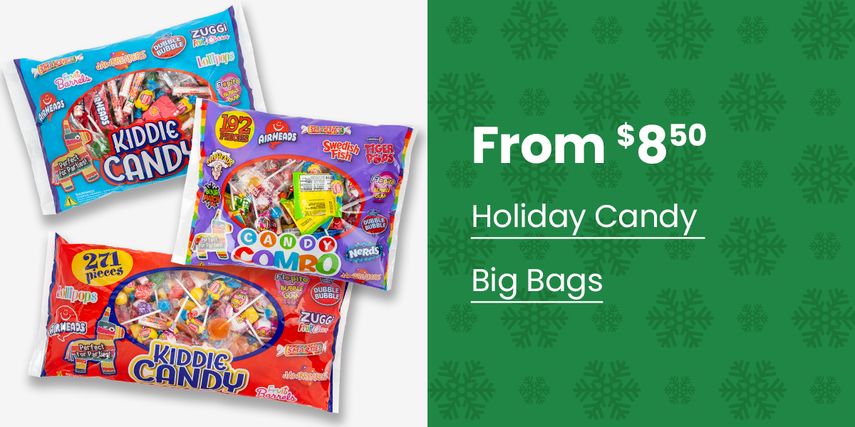 From $8% Holiday Candy Big Bags 