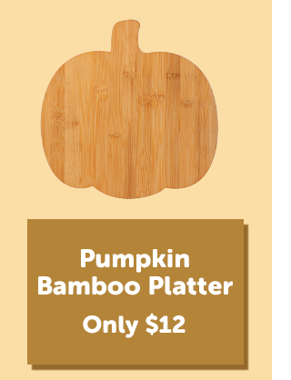 Pumpkin Bamboo Platter