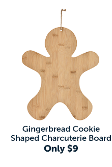 Gingerbread Cookie-Shaped Charcuterie Board