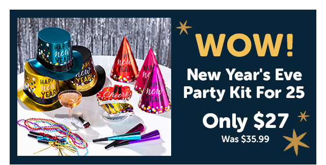 New Year's Eve Party Kit for 25