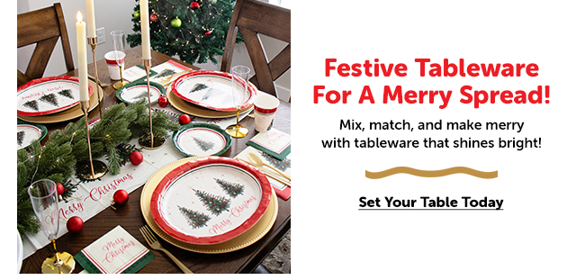 Festive Tableware for a Merry Spread!