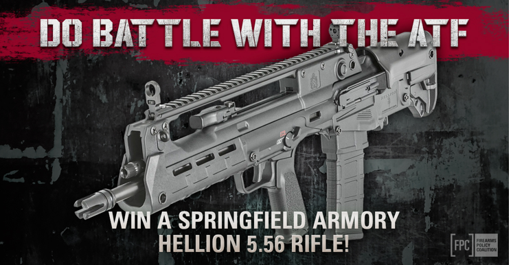 Do battle with the ATF, win a Springfield Armory Hellion 5.56 Rifle