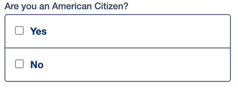 Are you an American Citizen?