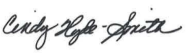 Cindy Hyyde-Smith Signature