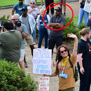 Scott Colom at the No Kings Protest