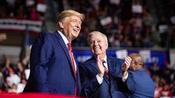 President Trump and Senator Lindsey Graham
