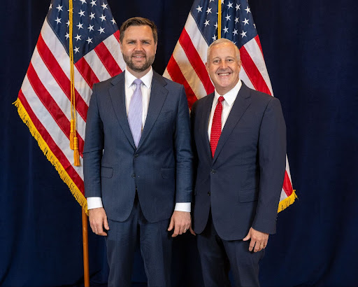 Vice President JD Vance and Michael Whatley