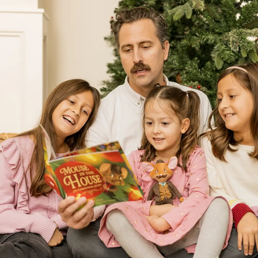 Family reading Mouse in the House