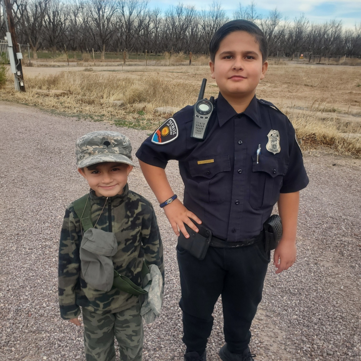 Officer Lunsford's sons