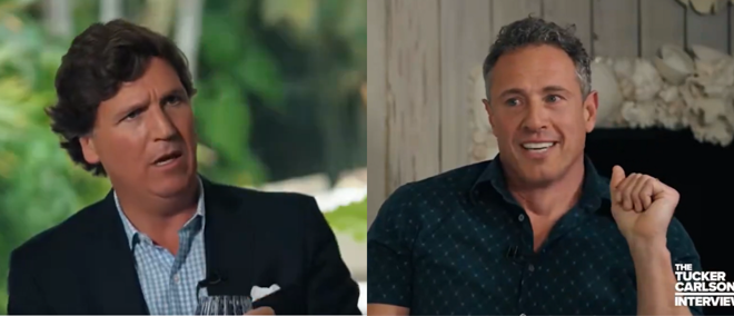 Tucker Carlson and Chris Cuomo
