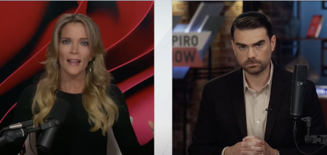 Ben Shapiro and Megyn Kelly