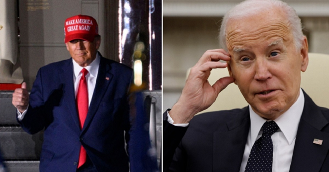 Donald Trump and Joe Biden