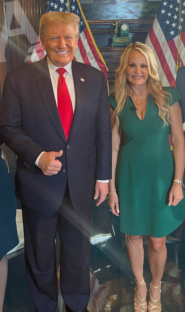 Rebecca Weber and President Trump